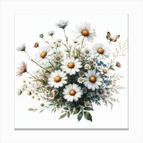 Flowers of Daisies 2 Canvas Print