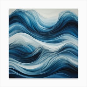 Blue Waves 2 Canvas Print