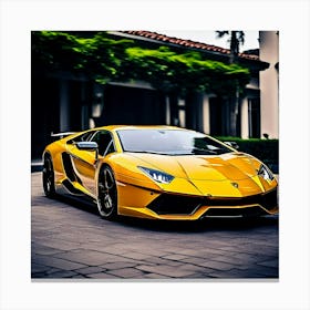 Lamborghini Car Automobile Vehicle Automotive Italian Brand Logo Iconic Luxury Performance Canvas Print