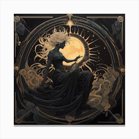 Moon And The Sun Canvas Print