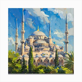 Blue Mosque 13 Canvas Print