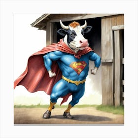 Super Cow 2 Canvas Print