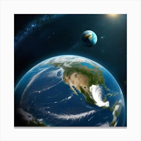Earth From Space 11 Canvas Print