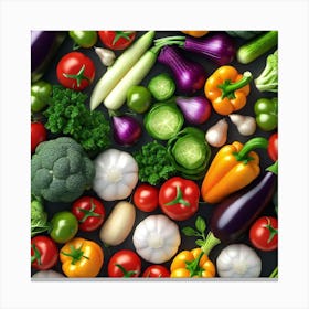 Colorful Vegetables 1 Canvas Print