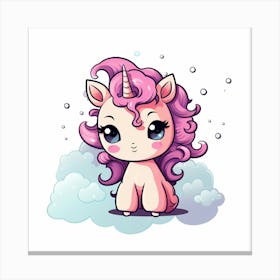 Cute Unicorn 188 Canvas Print