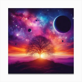 Tree In The Sky 49 Canvas Print