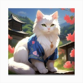 Japanese cat 1 Canvas Print