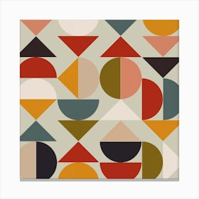 Bauhaus Modern Square Canvas Print
