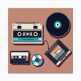 Cassette Tapes 1 Canvas Print