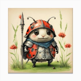 Ladybug Knight 2 Canvas Print