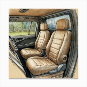 Chevrolet Avalanche Interior Canvas Print