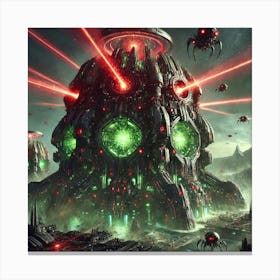 Hive Nexus Prime Defensive Stronghold Canvas Print