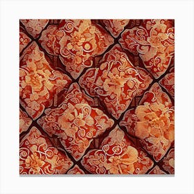 Chinese Floral Pattern 1 Canvas Print