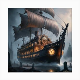 Leonardo Phoenix A Bewitchingly Haunting Gothic Temporal Trawl 3 Canvas Print