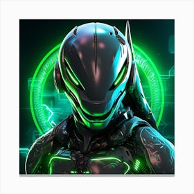 Alien In Space Canvas Print