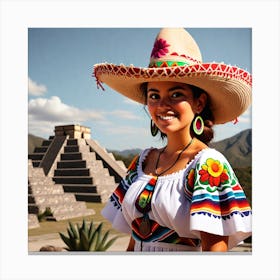 Mexican Girl 65 Canvas Print