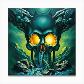 Skull Of The Abyss Canvas Print