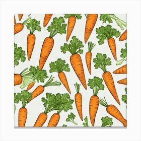Carrot As A Frame (63) Canvas Print