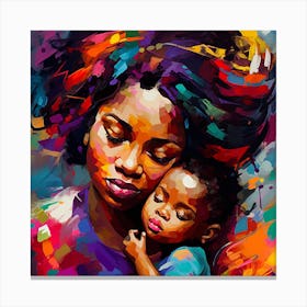 Mother And Child 25 Canvas Print