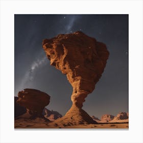 Rock Formation In The Desert Canvas Print