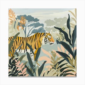 Tiger Pastel Illustration 1 Canvas Print