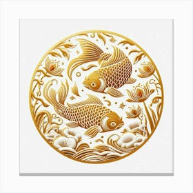 Golden fish 6 Canvas Print