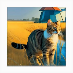 Creative Feline Cat Artwork 12 Canvas Print