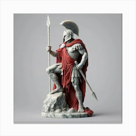 Spartan Statue Canvas Print