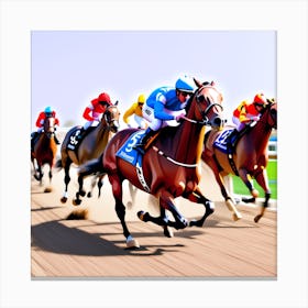 Horse Race 1 Canvas Print