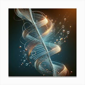 DNA Double Helix - 6 Canvas Print