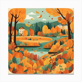 Autumn Landscape 9 Canvas Print