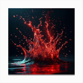 Water Splash 1 Canvas Print