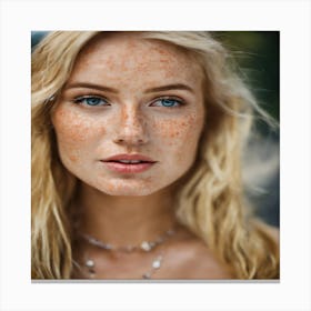 Freckled Beauty Canvas Print