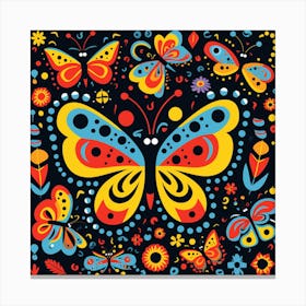 Colorful Butterflies 5 Canvas Print