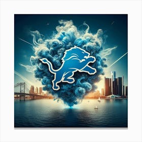 Detroit Lions 3 Canvas Print