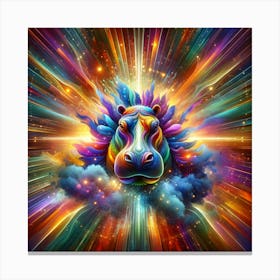 Hippopotamus Spirit Canvas Print