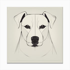 Portrait Of A Dog Canvas Print