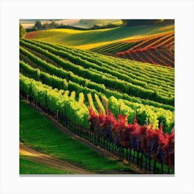 Vineyards In California 6 Canvas Print