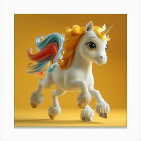 Unicorn 3d Model 31 Canvas Print