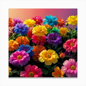 Colorful Flowers 1 Canvas Print