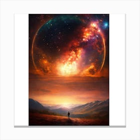 Galaxy Painting Canvas Print