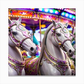 Carousel Horses 2 Canvas Print