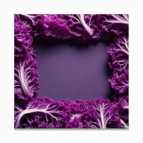 Purple Cabbage Frame Canvas Print