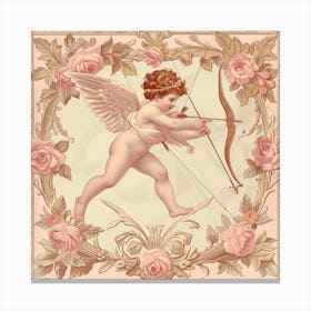 Cupid With Bow And Arrow Canvas Print