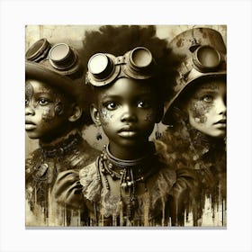 Steampunk Children Canvas Print