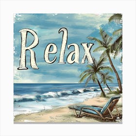 Relax On The Beach Canvas Print