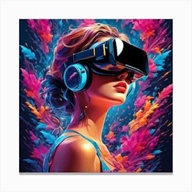 Vr Art Canvas Print