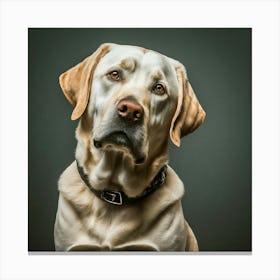 Portrait Of A Labrador Retriever 1 Canvas Print