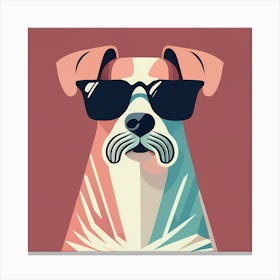 Dog In Sunglasses Canvas Print