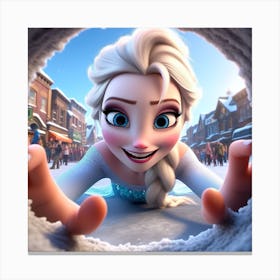 Frozen Elsa Canvas Print